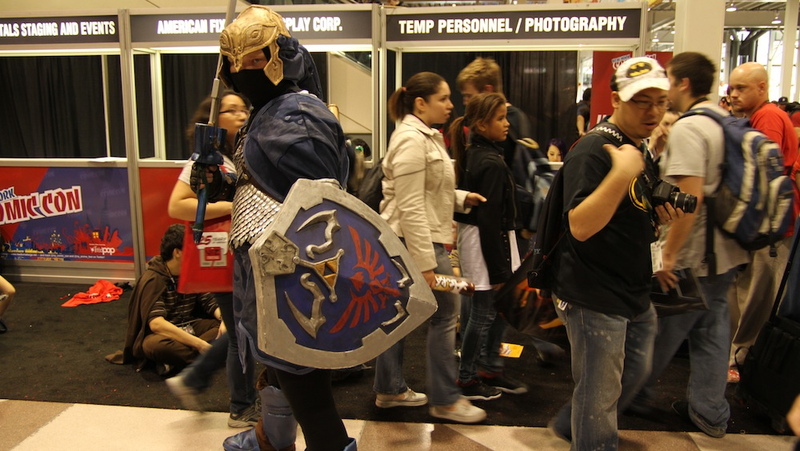 Illustration for article titled New York Comic-Con 2011 Day Four Cosplay with Dead Space Kid and Super Friends